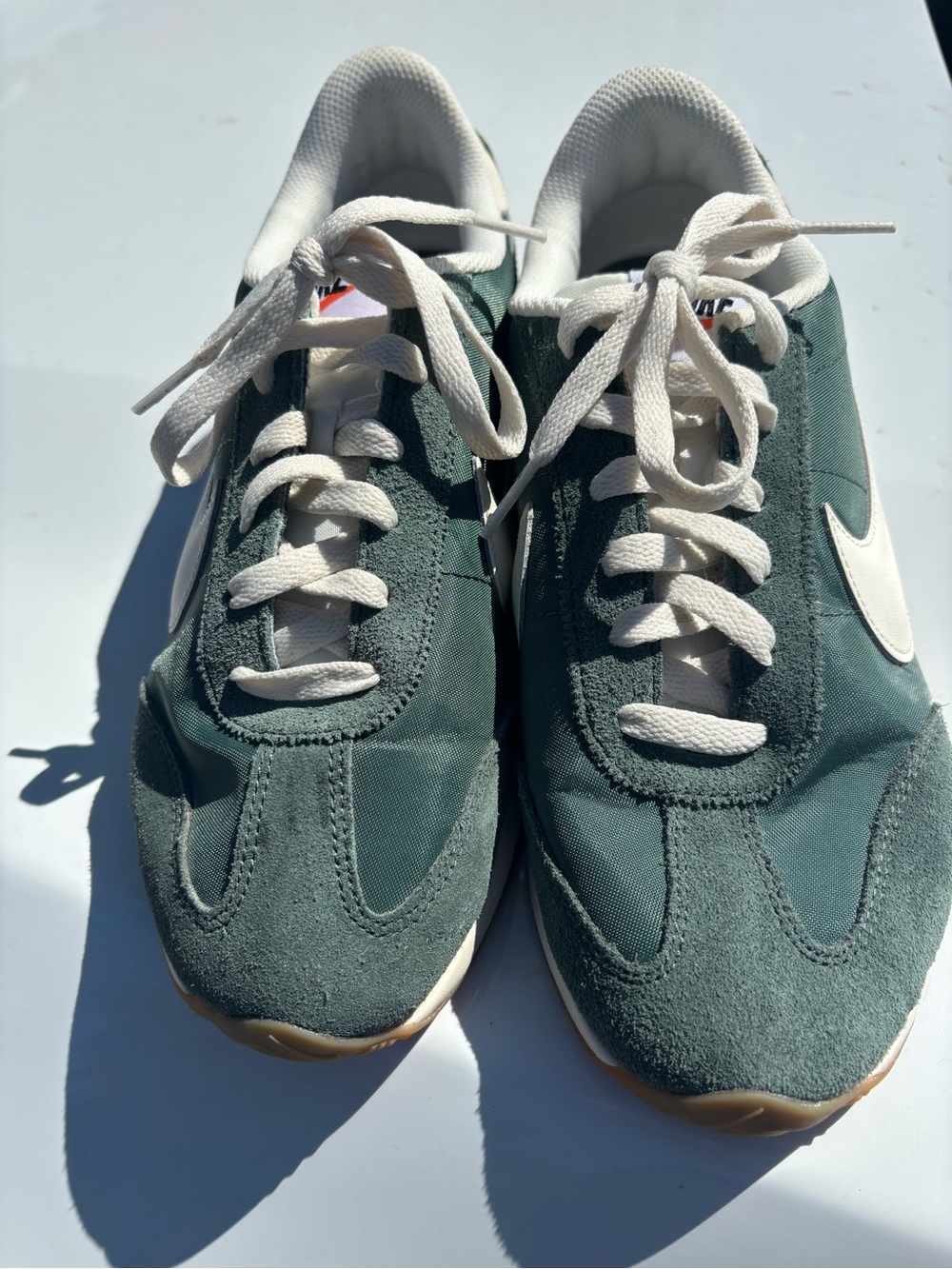 Nike Women’s Green & Cream Classic Nike Cortez
